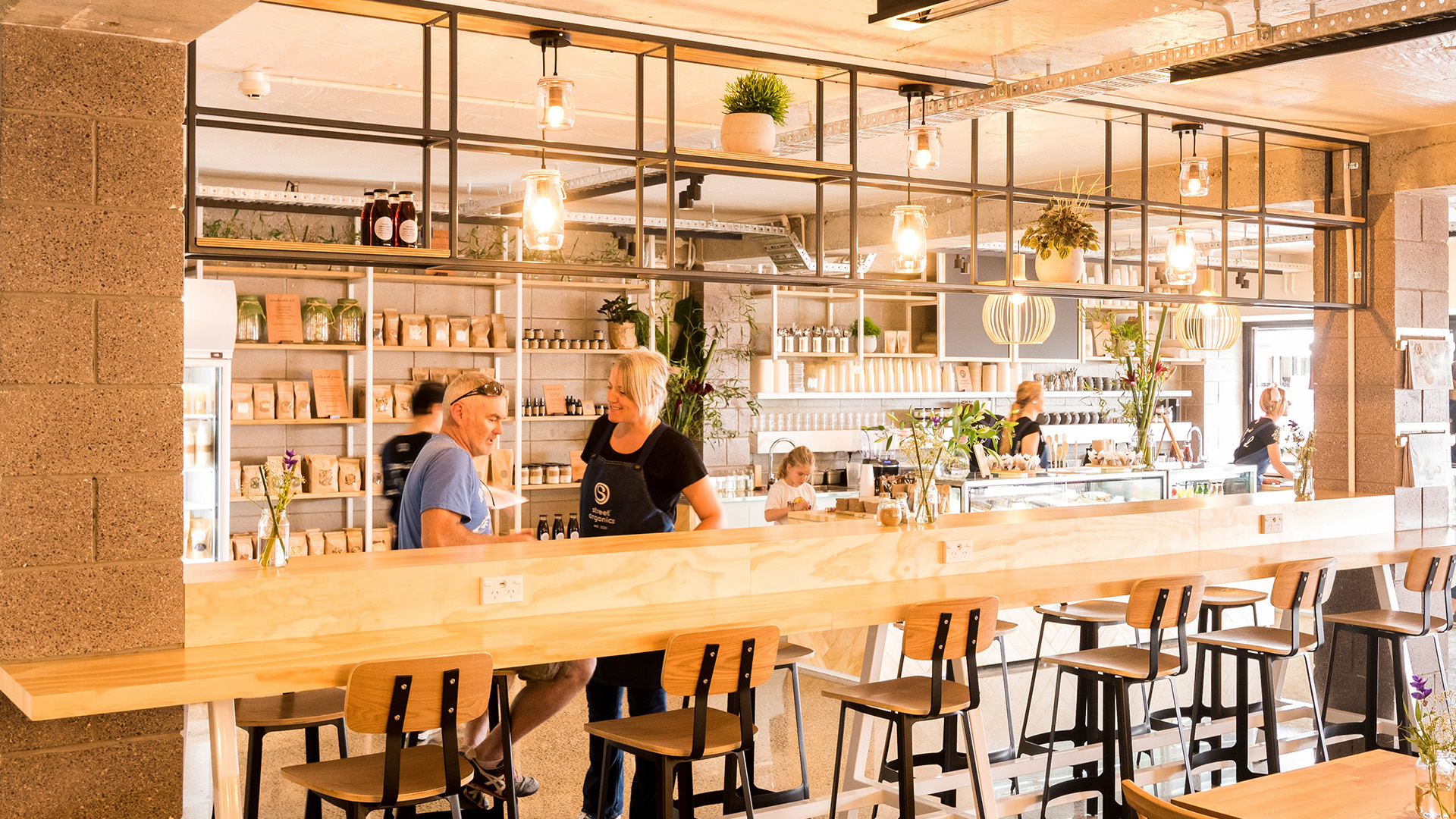 Natural & Organic Café Design Street Organics STACK Interiors