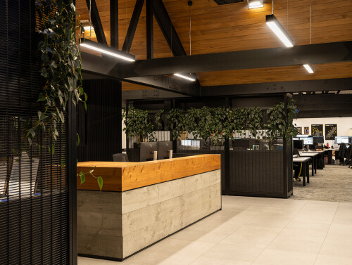 ITM reception Desk and front of house