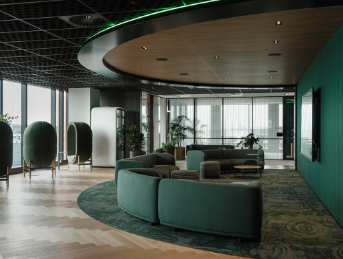 One New Zealand Collaboration Zone with Quiet Booth seats