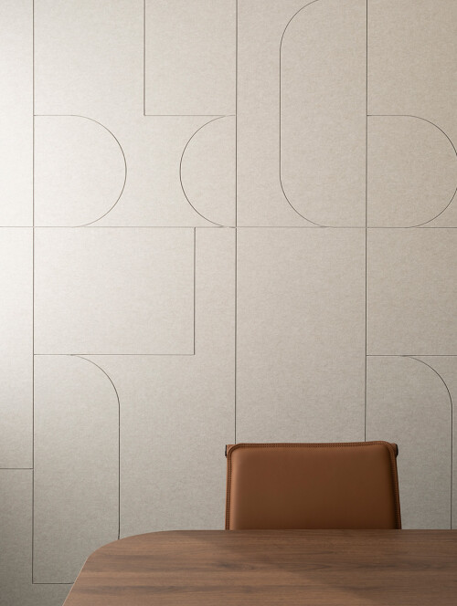 Sainsbury Logan & Williams meeting room detail autex wall and boardroom chair
