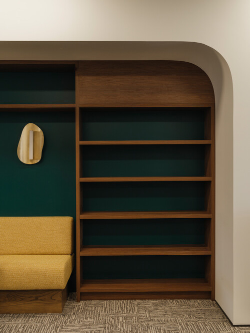 Sainsbury Logan & Williams library feature wall